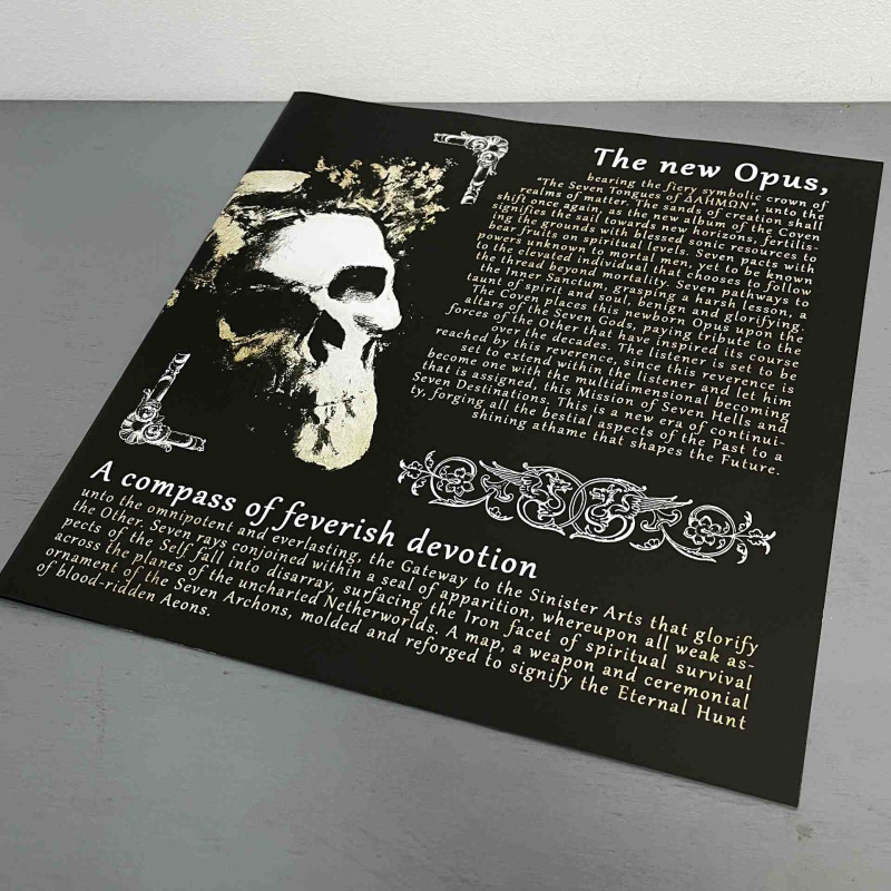 Acherontas - Malocchio - ​The Seven Tongues Of Δahmωn LP (Clear Translucent w/ Black Galaxy Vinyl)