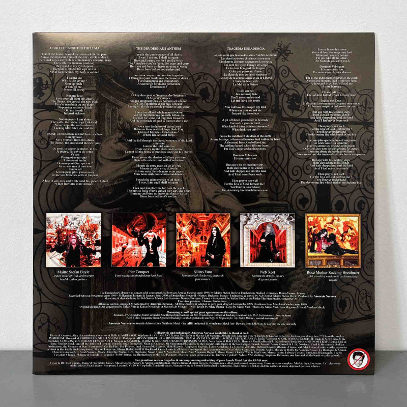 Anorexia Nervosa - Drudenhaus LP (Orange With Black Marbled Vinyl)