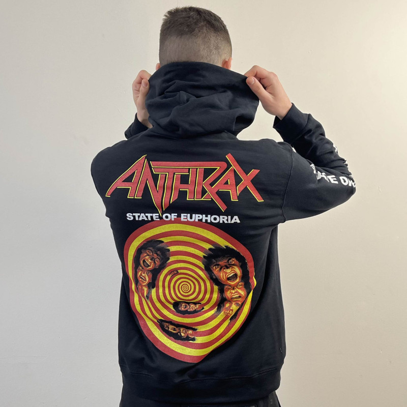 Худі Anthrax - State Of Euphoria (B&C) чорне