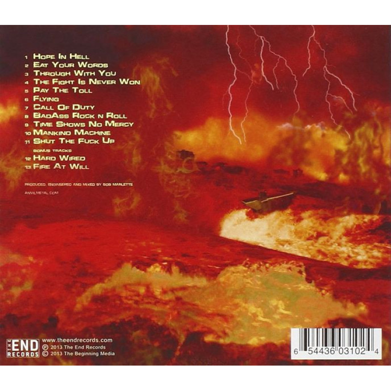 Anvil - Hope In Hell CD Digi