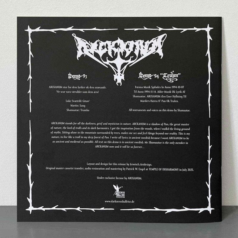 Arckanum - Gava Fran Trulen (The Demo Years) 2LP (Gatefold Black Vinyl)