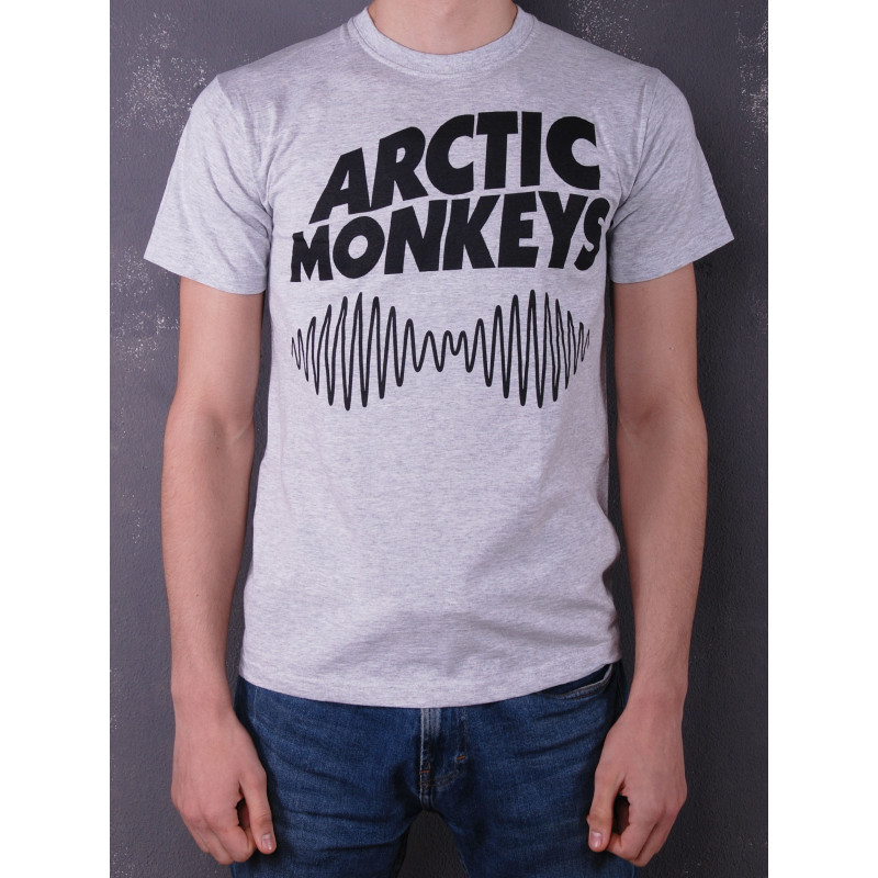 Футболка Arctic Monkeys світло-сіра меланжева