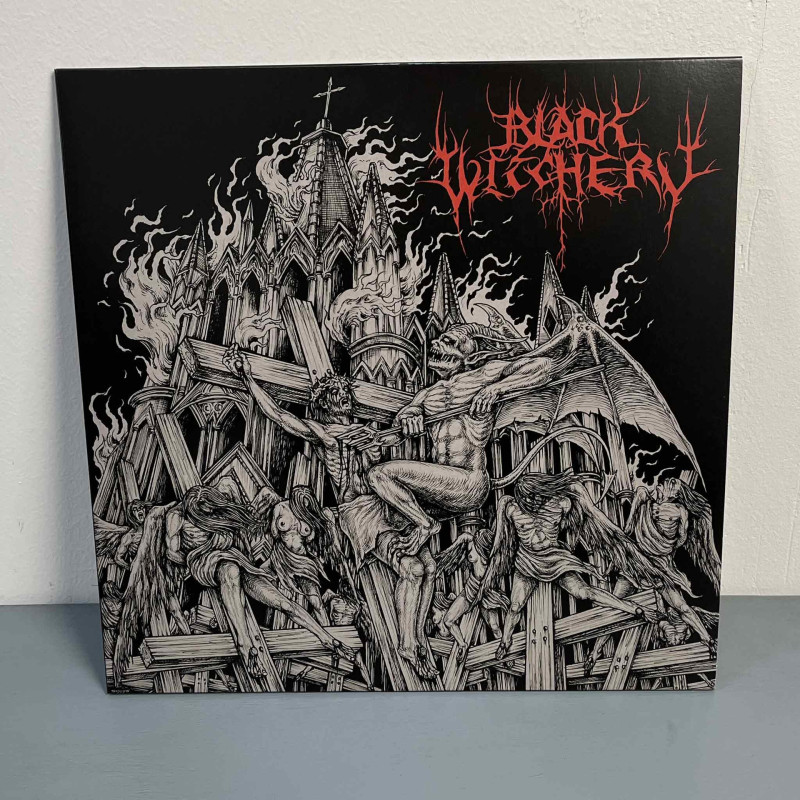 Black Witchery - Inferno Of Sacred Destruction LP (Clear With Red Galaxy Vinyl)
