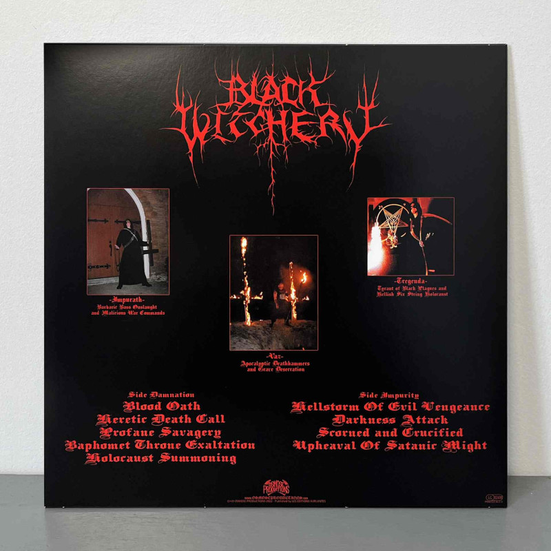 Black Witchery - Upheaval Of Satanic Might LP (White/Black Marbled Vinyl)