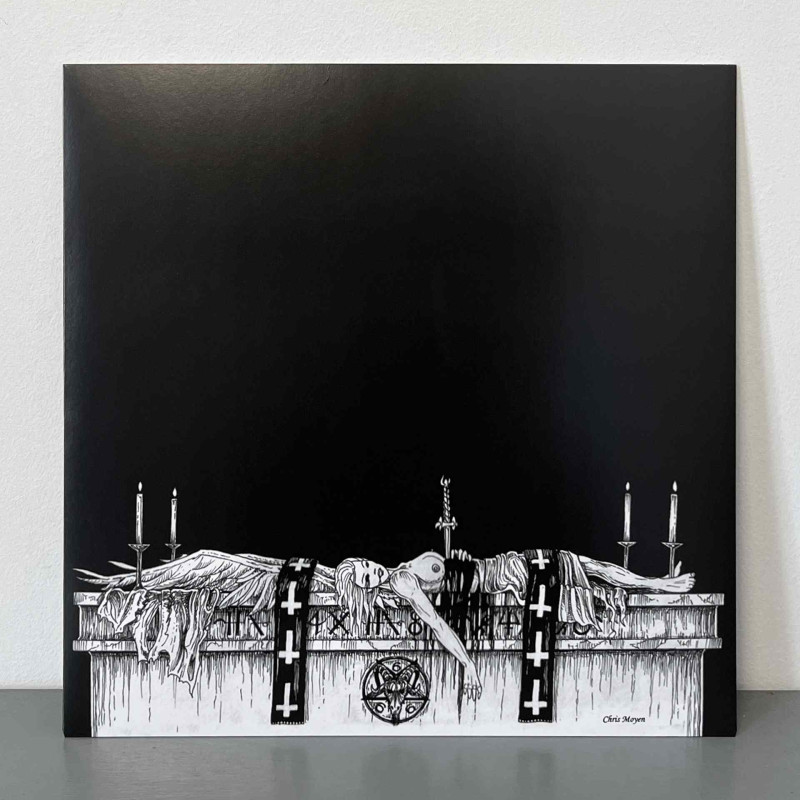 Black Witchery - Upheaval Of Satanic Might LP (White/Black Marbled Vinyl)
