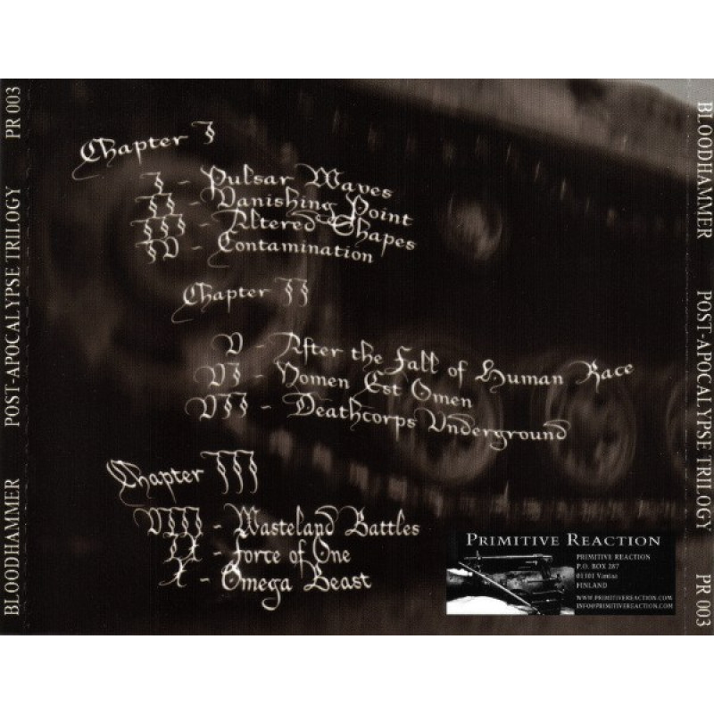Bloodhammer - Post-Apocalypse Trilogy CD