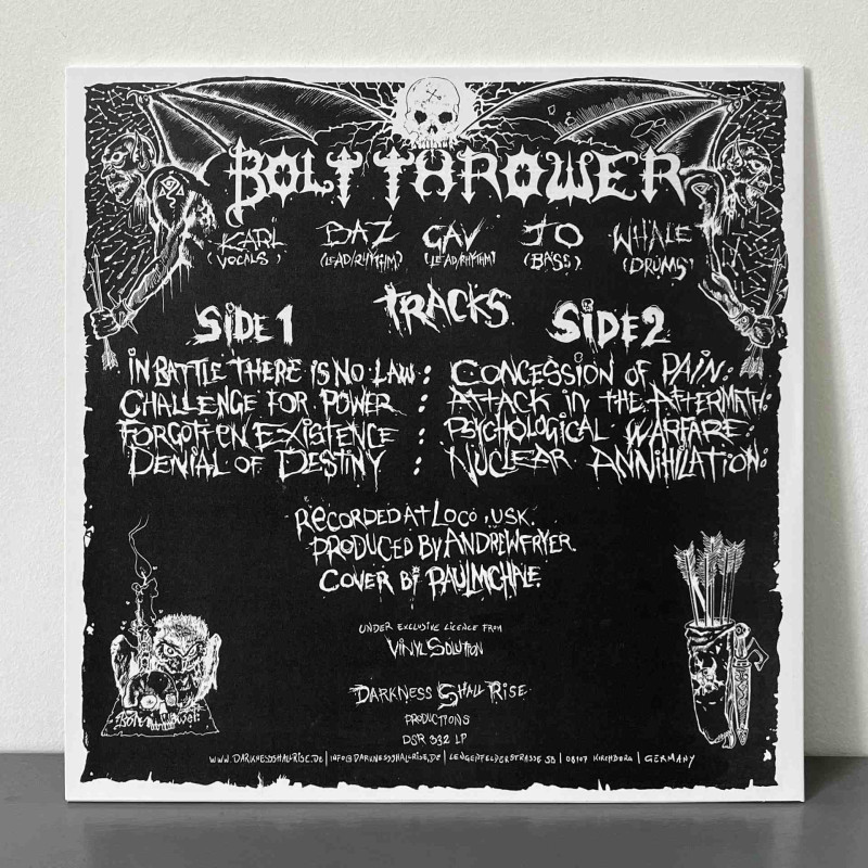 Bolt Thrower - In Battle There Is No Law LP (Silver Vinyl)