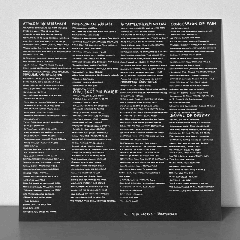 Bolt Thrower - In Battle There Is No Law LP (Silver Vinyl)