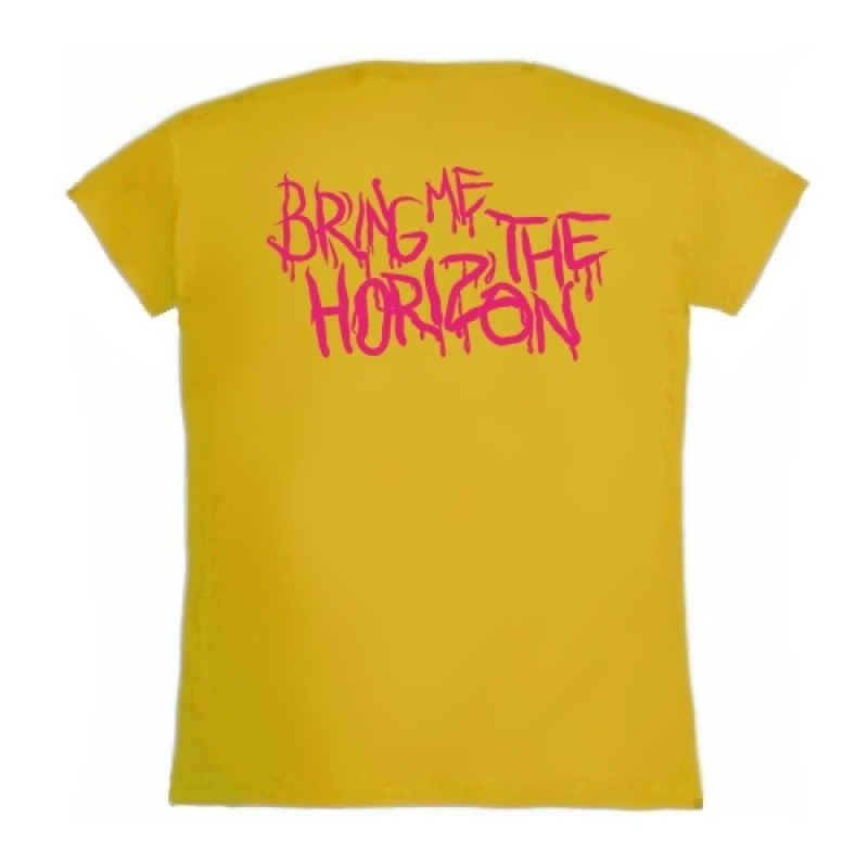 Футболка жіноча Bring Me The Horizon жовта