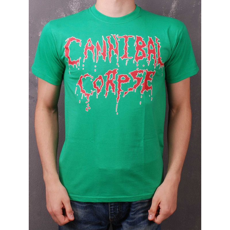 Футболка Cannibal Corpse Logo зелена