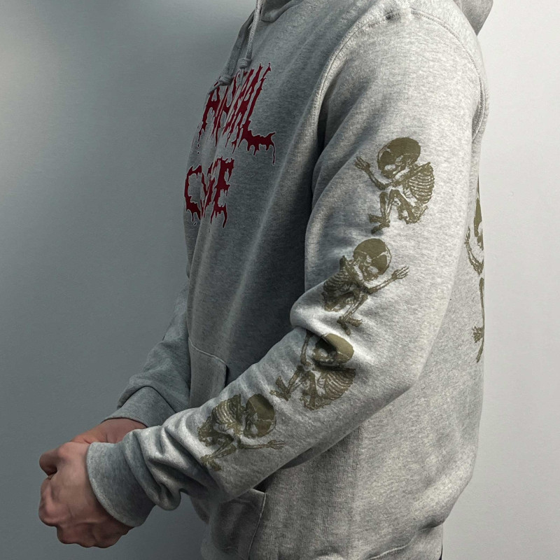 Худі Cannibal Corpse Logo (B&C) світло-сіре меланж