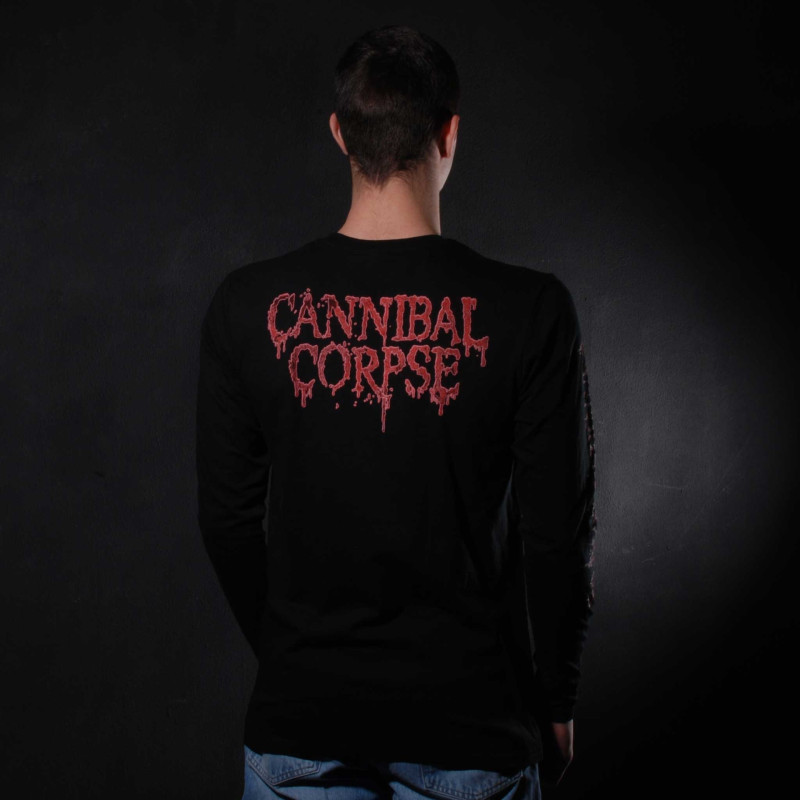 Лонгслів Cannibal Corpse - Rotting Heads (B&C) чорний
