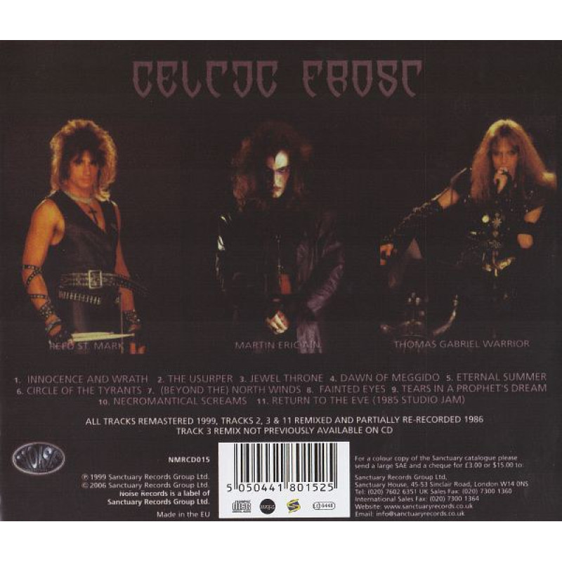Celtic Frost - To Mega Therion CD