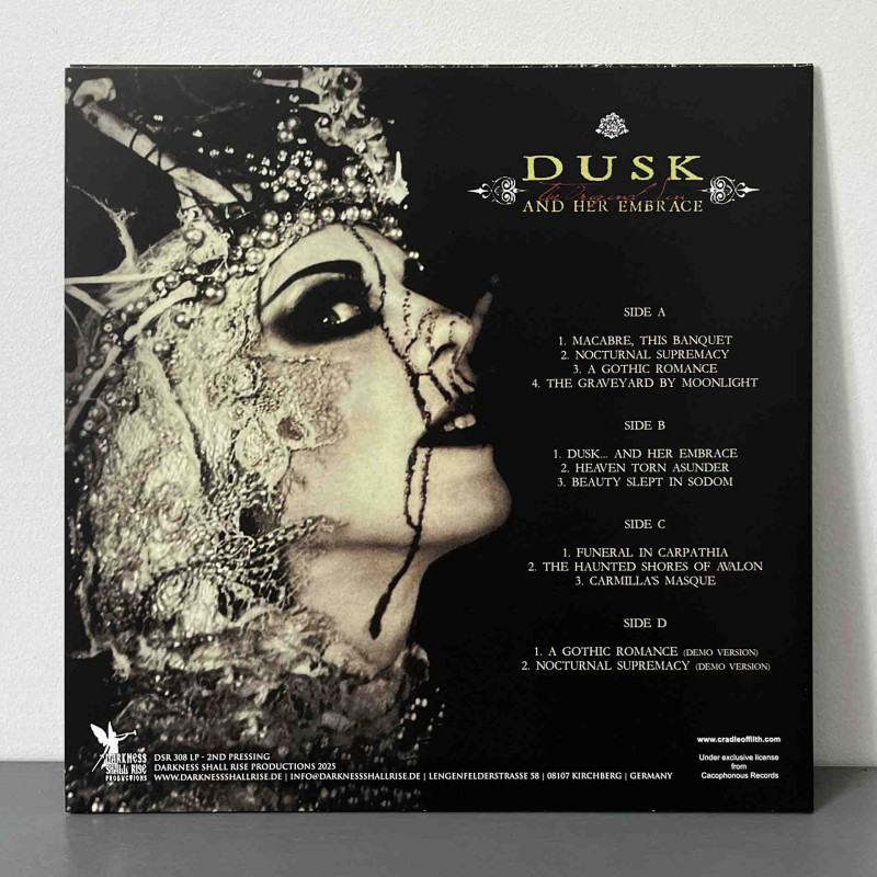 Cradle Of Filth - Dusk.... And Her Embrace (The Original Sin) 2LP (Galaxy Clear Black Transparent Vinyl)