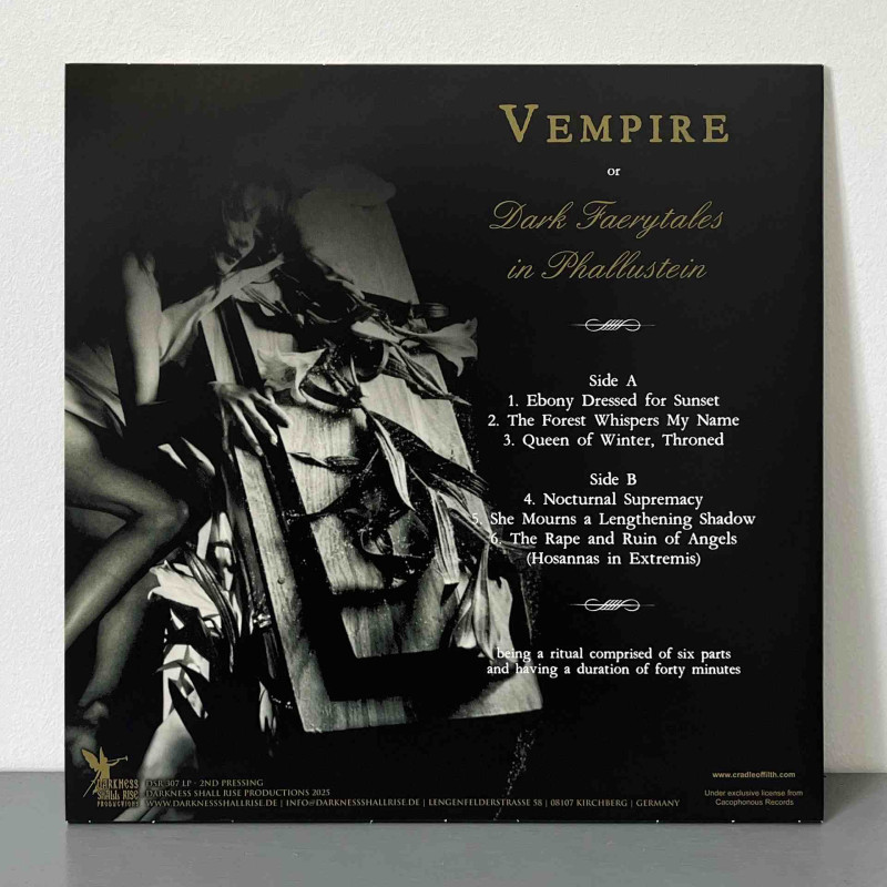 Cradle Of Filth - V Empire, Or Dark Faerytales In Phallustein LP (Orange Black Wheat Marbled Vinyl)