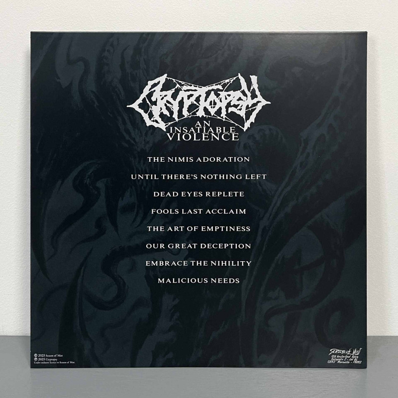 Cryptopsy - An Insatiable Violence LP (Gatefold Black Vinyl)