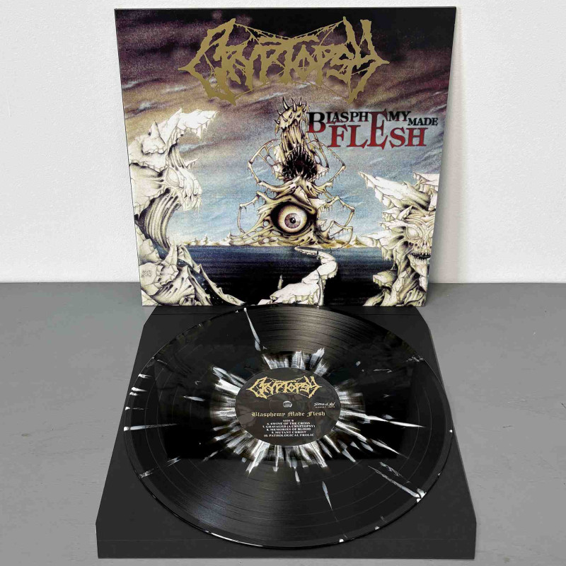 Cryptopsy - Blasphemy Made Flesh LP (Black With White Splatter Vinyl)
