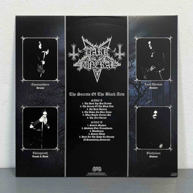 Dark Funeral - The Secrets Of The Black Arts LP (Gatefold Transparent Blue / Black Galaxy Vinyl)
