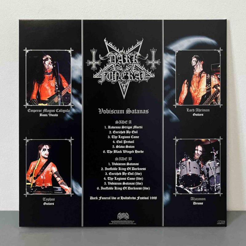 Dark Funeral - Vobiscum Satanas LP (Gatefold Transparent Blue W/ White & Blue Splatter Vinyl)