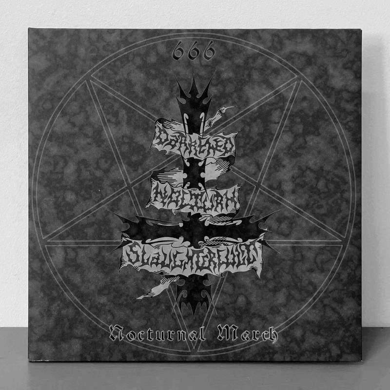 Darkened Nocturn Slaughtercult - Nocturnal March LP (Gatefold Black/Silver Galaxy Vinyl)