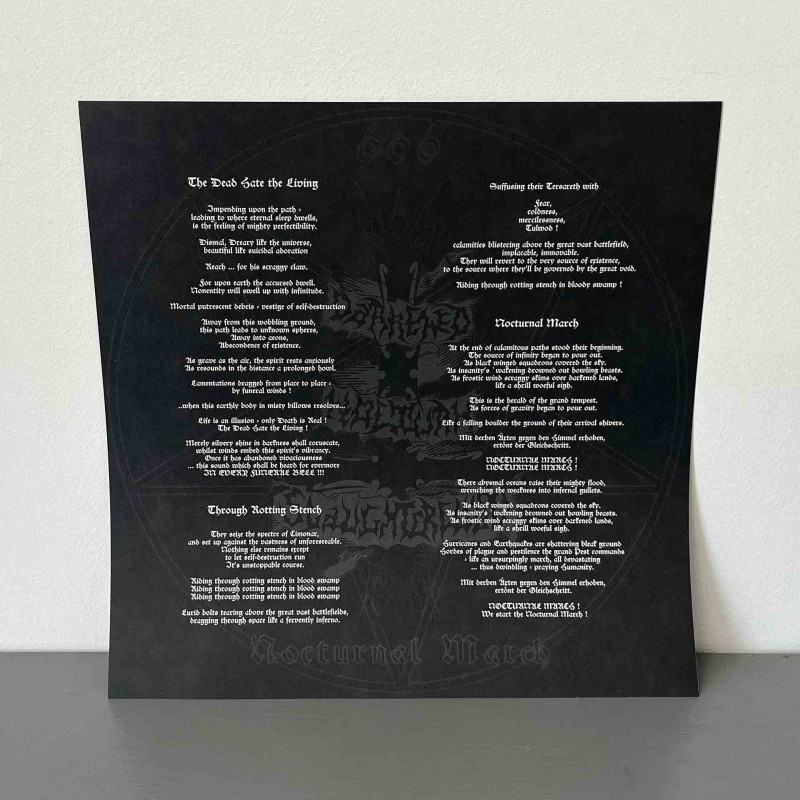 Darkened Nocturn Slaughtercult - Nocturnal March LP (Gatefold Black/Silver Galaxy Vinyl)