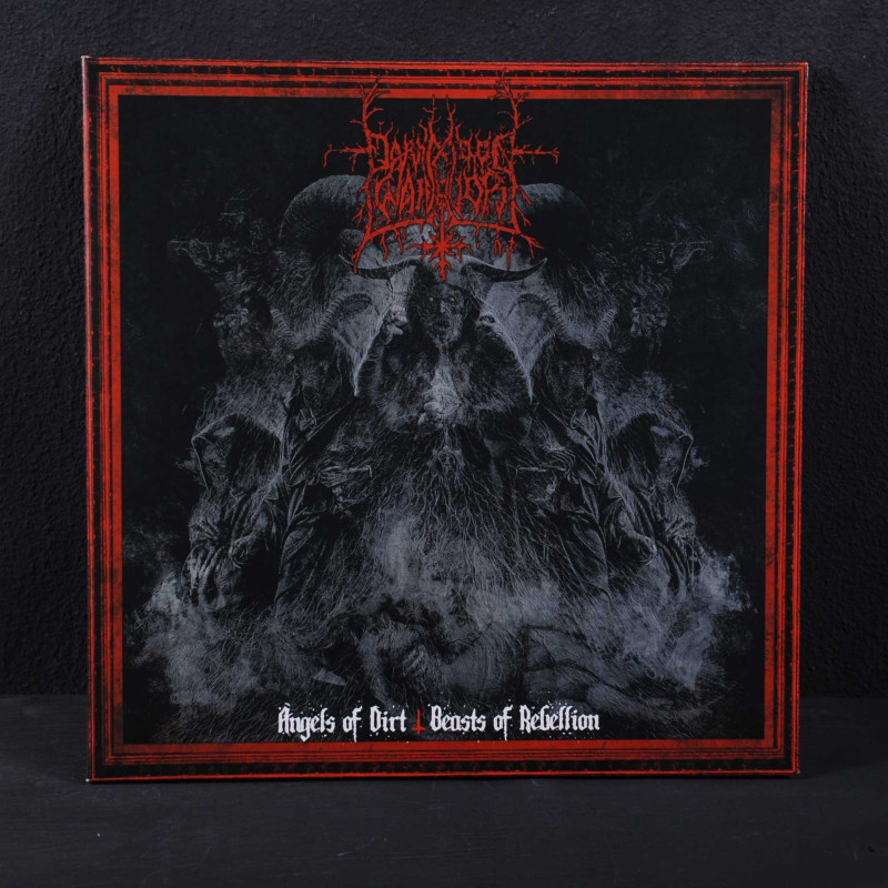 Darkmoon Warrior - Angels Of Dirt - Beasts Of Rebellion LP (Gatefold Clear / Red Splatter Vinyl)