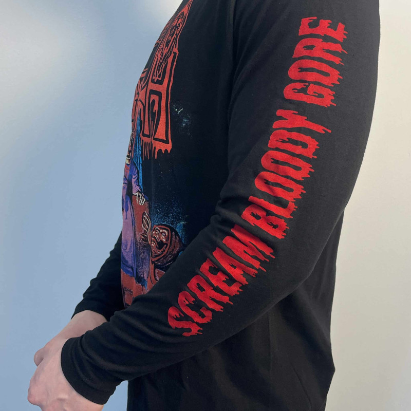 Лонгслів Death - Scream Bloody Gore (B&C) чорний