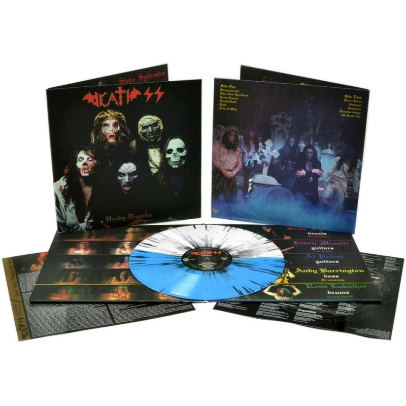 Death SS - Heavy Demons LP (Gatefold Blue & White With Black Splatter Vinyl)