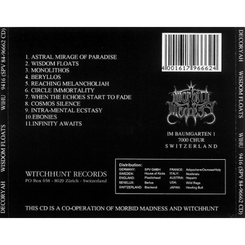 Decoryah - Wisdom Floats CD (M/Print)