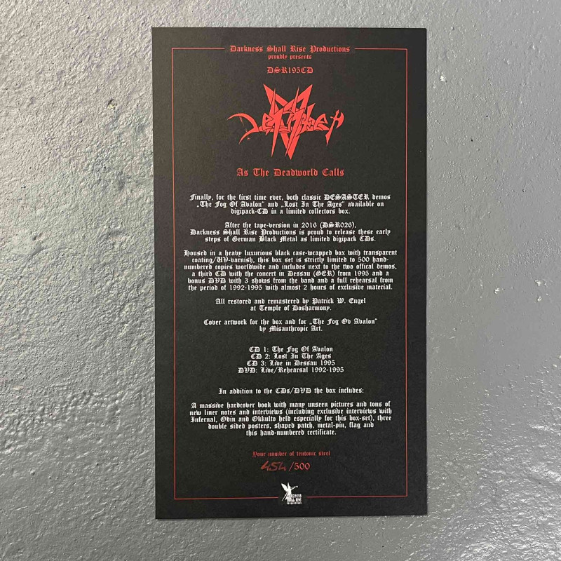 Desaster - As The Deadworld Calls 3CD + DVD Box