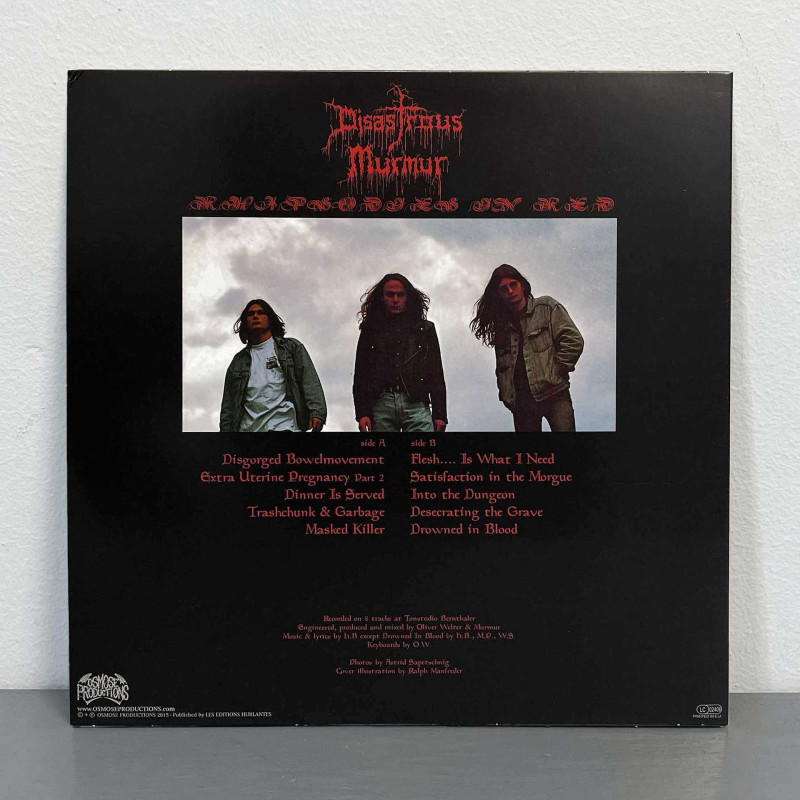 Disastrous Murmur - Rhapsodies In Red LP (Clear Black Vinyl)