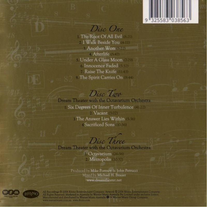 Dream Theater - Score (20th Anniversary World Tour) 3CD Digisleeve