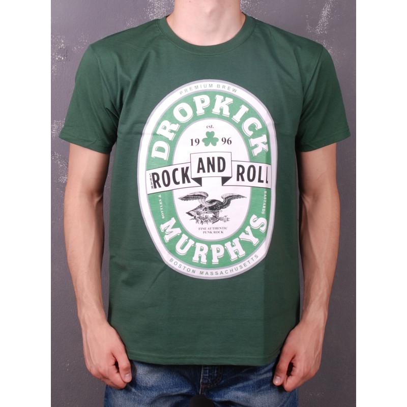 Футболка Dropkick Murphys - Rock And Roll темно-зелена
