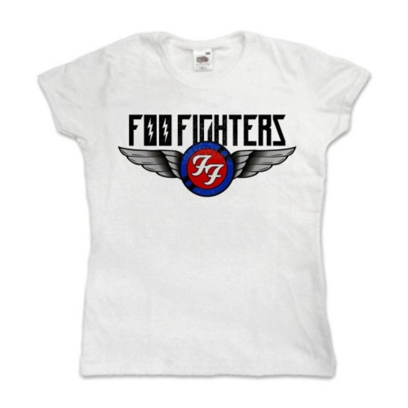 Футболка жіноча Foo Fighters біла