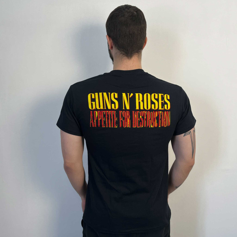 Футболка Guns N' Roses - Appetite For Destruction (Gildan) чорна