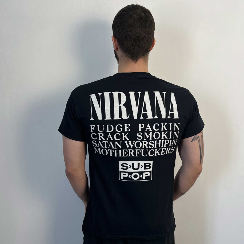 Футболка Nirvana - Bleach (Gildan) чорна
