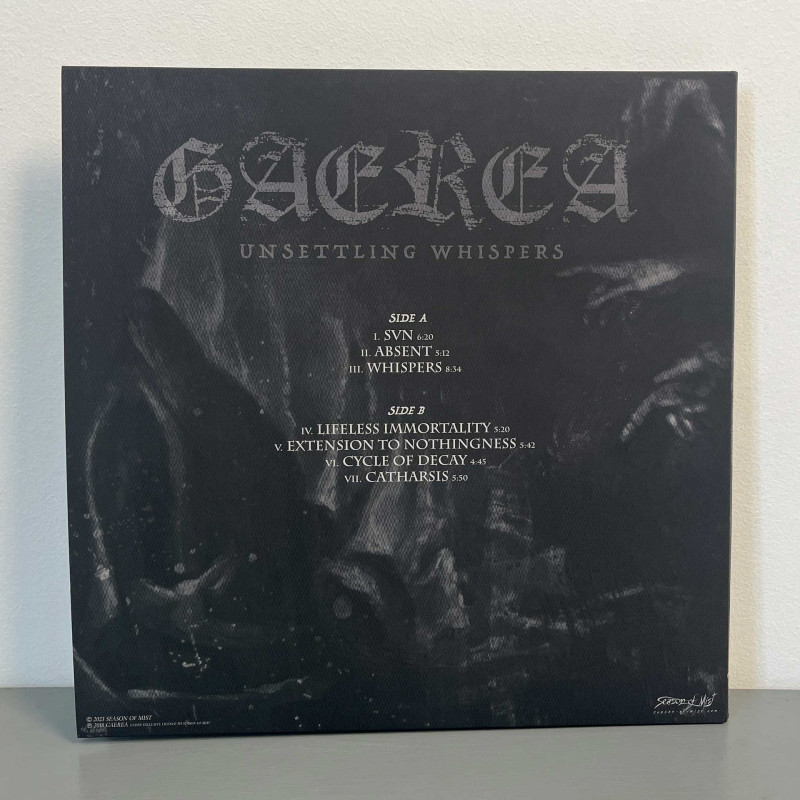 Gaerea - Unsettling Whispers LP (Gatefold Silver & Black Marbled Vinyl)