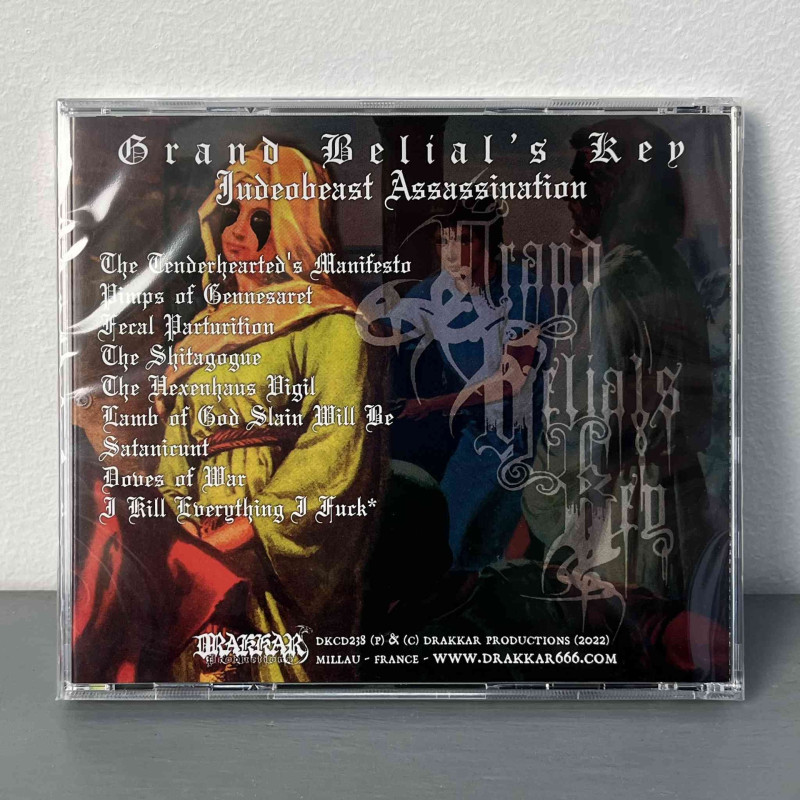 Grand Belial's Key - Judeobeast Assassination CD (2022)