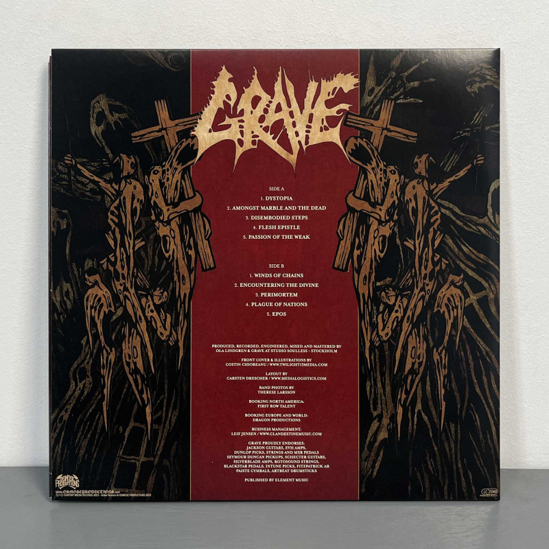 Grave - Endless Procession Of Souls LP (Gatefold Mustard With Heavy Red & Black Splatters Vinyl)
