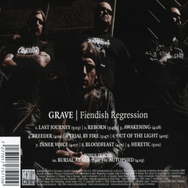 Grave - Fiendish Regression CD Slipcase