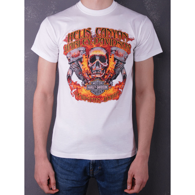 Футболка Harley Davidson - Hells Canyon біла