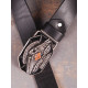 Ремінь шкіряний Коловорот Harley Davidson - Proud To Be An American чорний