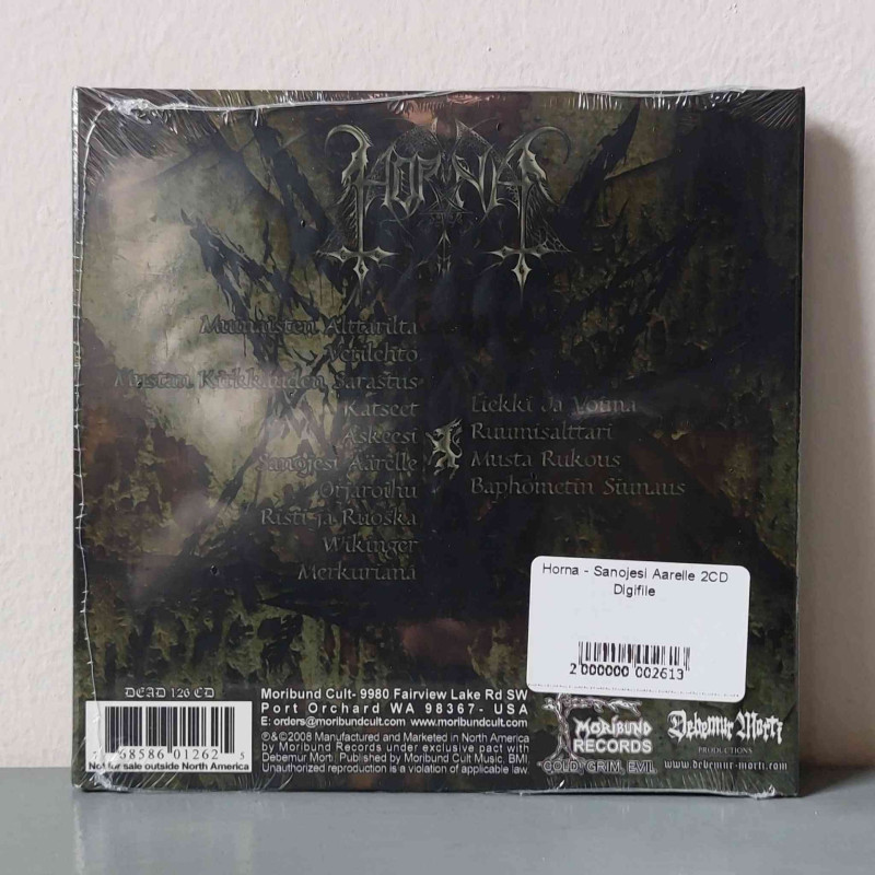 Horna - Sanojesi Aarelle 2CD Digifile