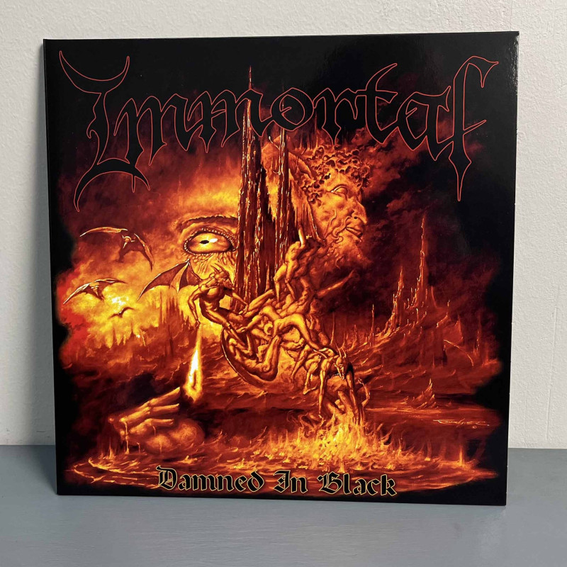 Immortal - Damned In Black (Alternative Artwork) LP (Gatefold Oxblood & Orange Crush Swirl Vinyl)