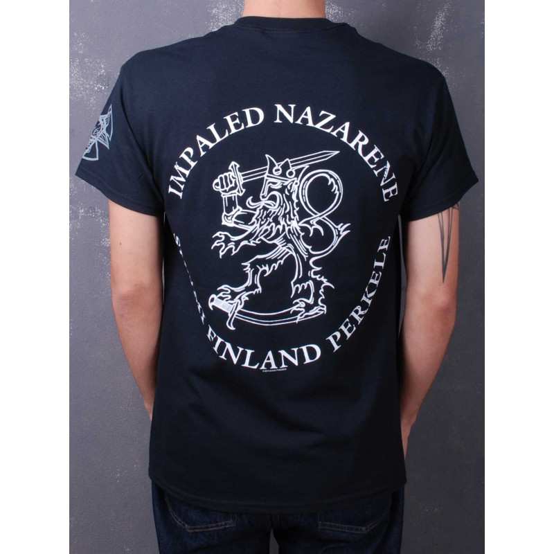 Футболка Impaled Nazarene - Suomi Finland Perkele 2015 (Gildan) чорна