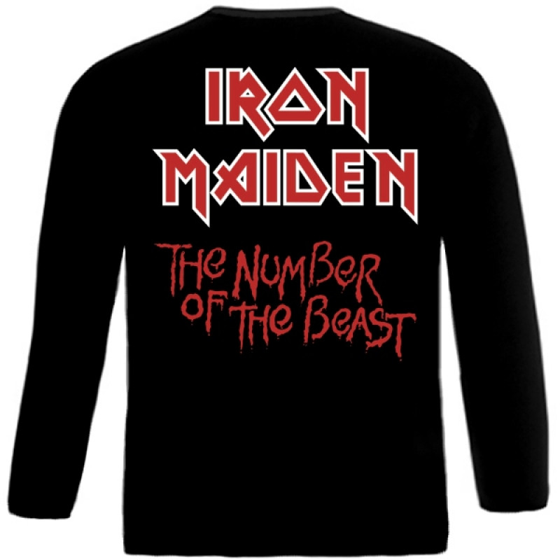 Лонгслів Iron Maiden - The Nunber Of The Beast (FOTL) чорний