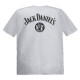 Футболка Jack Daniels Bottle світло-сіра меланжева