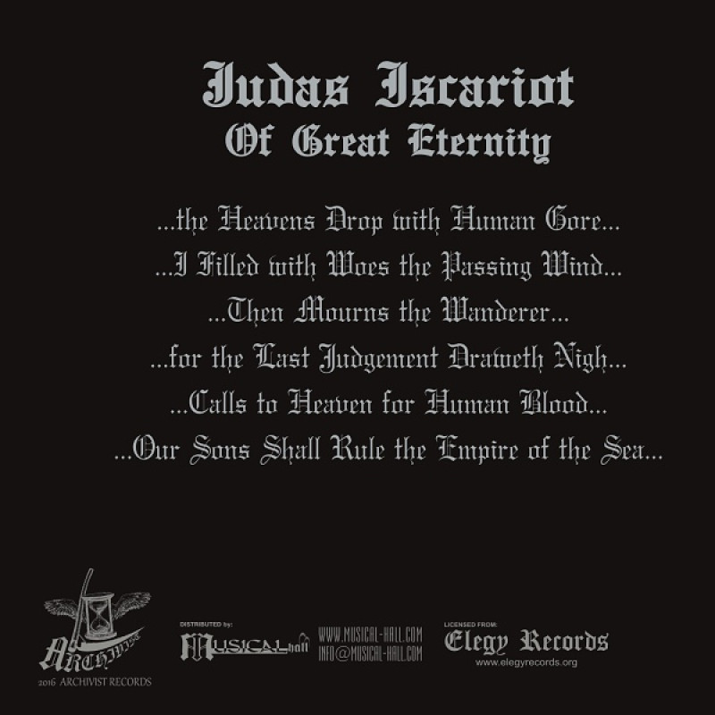 Judas Iscariot - Of Great Eternity Digibook CD
