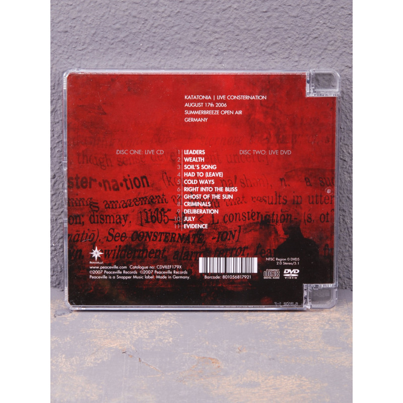 Katatonia - Live Consternation CD + DVD (Super Jewel Box)