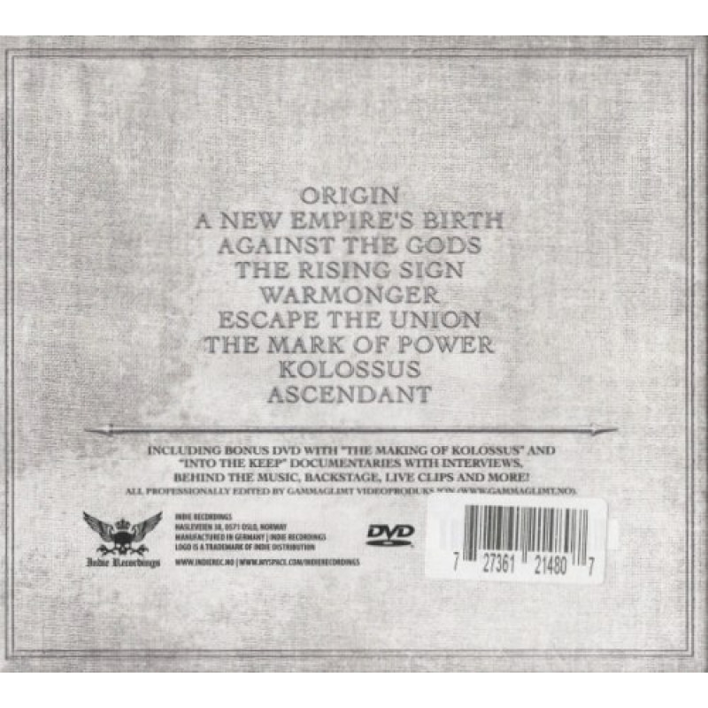 Keep Of Kalessin - Kolossus CD + DVD Digi